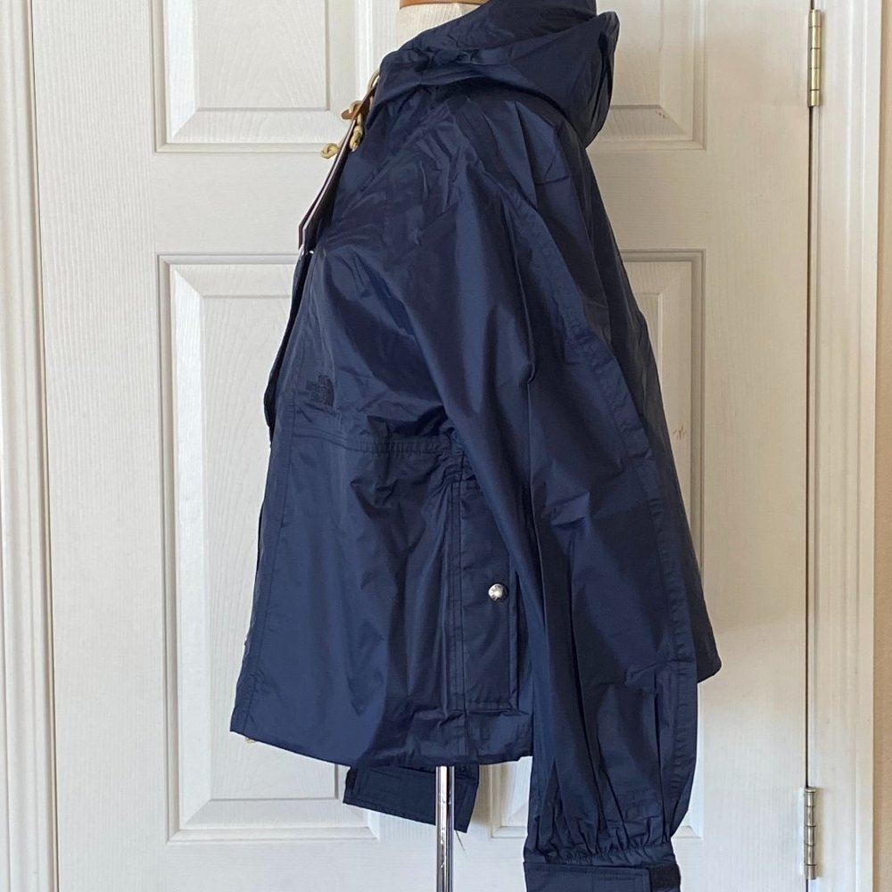 The North Face 78 Rain Top Waterproof Hooded Full Zip Jacket Aviator Navy - Picture 4 of 6